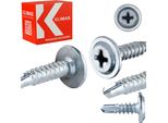 Viti Autofilettanti Vite Autofilettante A Testa Bombata Con Collare Ø 4,2X13 Mm Con Intaglio A Croce, 1000 Pezzi