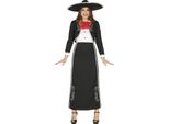 Messico Fiesta Costume Di Carnevale Mariachi Tradizionale Vestito Allegro Travestimento Giacca Elegante Accenti Colorati Abbigliamento Carnevale, Taglia: 38 - 40 (M) Colore: Nero