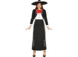 Messico Fiesta Carnevale Costume Mariachi Tradizionale Vestito Allegro Travestimento Giacca Elegante Accenti Colorati Carnevale Abbigliamento, Taglia: 42 - 44 (L) Colore: Nero