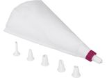 Metaltex 252406080 Sacchetto Per Piping Grande 6 Beccucci, Bianco
