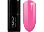 Semilac | Smalto Ibrido - Fucsia Pastello - 7Ml - Formula Vegana - Alta Copertura E Lunga Durata