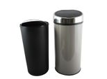 Msv Design Cestino A Pedale Cestino Per Rifiuti Con Cestino Interno Antiodore - 30 Litri - Con Tocco Automatico E Cestino Interno Taupe