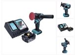 Makita DPV300F1 Lucidatrice A Batteria 50/80Mm 18V Brushless + 1X Batteria 3.0Ah + Caricatore