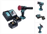 Makita DPV300F1 Lucidatrice A Batteria 50/80 Mm 18V Brushless + 2X Batterie 3.0Ah + Caricabatterie