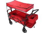 Fuxtec Carrello Pieghevole Premium Per Il Trasporto Dei Bambini Con Tettuccio CT850 Rosso Rot