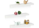 Set Di 3 Mensole Da Parete Relaxdays