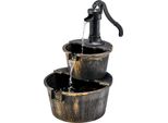 Costway Fontana Da Giardino Con Pompa D'acqua, Fontana Ornamentale Fontana Decorativa Per Giardino, Terrazza, Prato, Cortile 45,5 X 41 X 68 Cm