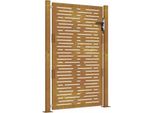 Vidaxl Cancello Da Giardino 105X130 Cm In Acciaio Corten Design Quadrato
