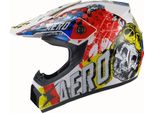 Casco Da Cross Casco Da Bambino Casco Da Moto Motocross Scheletro Bianco Colorato Taglia L