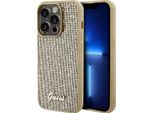 Guess Guhcp14Lpmsdgsd Iphone 14 Pro 6.1 ZłOty/Oro Custodia Rigida Disco Metal Script
