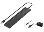 Conceptronic HUBBIES19BP Conceptronic Usb-Hub 7 Porte 3.0 ->7X3.0 5Gbps M.Netz. Sw