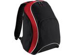Bagbase - Zaino "Teamwear"" RW9506 (Taglia Unica) (Nero/Rosso/Bianco)"
