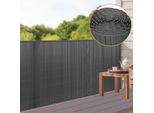 Tolletour Recinzione Privacy In Pvc Schermo Privacy Per Giardino Schermo Privacy Frangivento Per Balcone E Terrazza, Grigio 180X400Cm