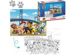 Puzzle E Libro Da Colorare Paw Patrol 2 In 1 In Un Unico Set Paw Patrol