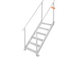 Vevor Scaletta Da Bagno A 6 Gradini Con Due Corrimano Scaletta Per Barca 800X1850X2092 Mm Scaletta Per Piscina In Lega Di Alluminio Scaletta Per Scale 250 Kg Di Portata Pedali Da 10 Cm Ideale Per Porti Piscine Barche