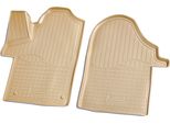 Tappetini Anteriori In Gomma 3D Per Mercedes Classe V W447 | Dal 2014> | Beige Con Bordo
