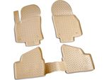 Tappetini In Gomma 3D Per Opel Astra H | Bj 2004-2014 | Beige Con Bordo Perfetto