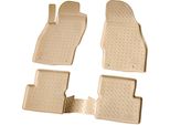 Tappetini In Gomma 3D Per Opel Corsa D Corsa E | Bj 2006-2019 | Beige Con Bordo