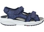 Xsensible Nikiti Sandalo Da Donna, Comodo, Pelle/Tessuto, Blu, Plantare Estraibile - Sandalo Da Donna, Comodo / Plantare Estraibile, Blu, Pelle/Tessuto