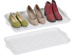 Relaxdays Set Di 2 Vaschette Raccogli Scarpe Per 3 Paia