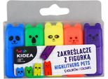 Mini Evidenziatori Con Statuetta 5 Colori Kidea