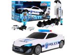 Auto Della Polizia Pieghevole In Metallo