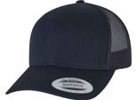 Yupoong Flexfit Retro Trucker Kappe RW5391 (Taglia Unica) (Dunkel-Marineblau)