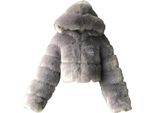 Donna Cappotto Di Pelliccia Sintetica Giacca Invernale Cappotti Di Pelliccia Sintetica Corti Cappotto Di Pelliccia Invernale Con Cappuccio Giacca Di Pelliccia A Collo Rotondo Tops Outwear Tops