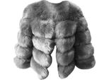 Donna Cappotto In Pelliccia Sintetica Giacca Invernale In Pelliccia Sintetica Capispalla In Pelliccia Sintetica Unicoloured Thick Parka Winter Coat, Ladies , Grigio Argento, 3XL