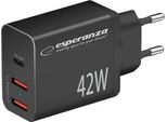 Esperanza EZC106K Mains Charger 42W Black