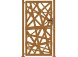 Vidaxl Cancello Da Giardino 100X175 Cm In Acciaio Corten Design Leggero
