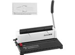 Succebuy Raccoglitore A Spirale A Bobina, Rilegatore Manuale, Perforazione A 34 Fori Per 120 Fogli, Dorso A Spirale Regolabile Da 3/16" A 9/16"", Compatibile Con I Formati Lettera, A4, A5"
