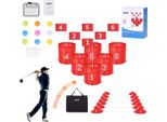 Set Di Gioco Da Golf A 6 Buche Portatile Da Esterno Per Famiglia 9 Palline