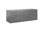 Vidaxl Cuscino Da Giardino In Rattan Pe 291X100,5X104 Cm Grigio