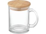 Midocean - Tazza Da Caffè "Celestial"", Coperchio In Bambù, 300Ml MO1718 (Taglia Unica) (Trasparente)"