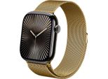Crong Milano Bracciale In Acciaio Per Apple Watch 4/5/6/7/Se/8/9/Ultra 44/45/49 Mm (Oro)