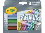 Crayola | Metallic Marker - 8 Pezzi - Colori Brillanti - Pigmento Intenso - Non Tossico - Set Per Pittura Creativa