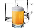 Boccali Da Birra Kadax Da 0,5 Litri, Set Di 2, Bicchieri Da Birra Con Manico, Boccale Da Birra Grande In Vetro A Pareti Spesse, Bicchiere Da Birra Dal Design Classico, Robusto Boccale In Vetro Per Birra