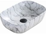 Lavabo Mexen Rita In Marmo Bianco 45 Cm