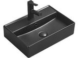 Mexen Blanca Lavabo Da Appoggio 50 X 35 Cm, Nero Opaco - 21105085