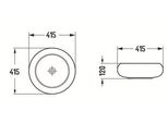 Mexen Lola Lavabo Da Appoggio 41 X 41 Cm, Bianco - 22214100