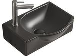 Mexen Mista Lavabo Da Appoggio Destro 40 X 28 Cm, Nero Opaco - 22174085R