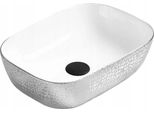 Lavabo Mexen Rita Bianco Argento 45 Cm