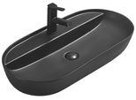 Mexen Adel Lavabo Da Appoggio 80 X 40 Cm, Nero Opaco - 22168085