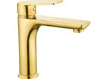 Mexen Alfa Rubinetto Lavabo, Dorato - 745700-50