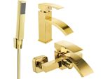 Mexen Libra R77 Set Da Bagno, Dorato - 745103R77-50
