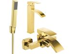 Mexen Libra R77 Set Vasca, Oro - 745113R77-50
