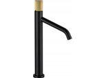 Mexen Rumba One Rubinetto Lavabo Alto, Nero/Oro - 73511-75
