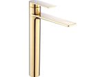 Mexen Zero Rubinetto Alto Per Lavabo, Oro - 71110-50