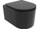 Mexen Sofia Wc Rimless Con Sedile A Chiusura Rallentata Slim, Duroplast, Nero Opaco - 30541085